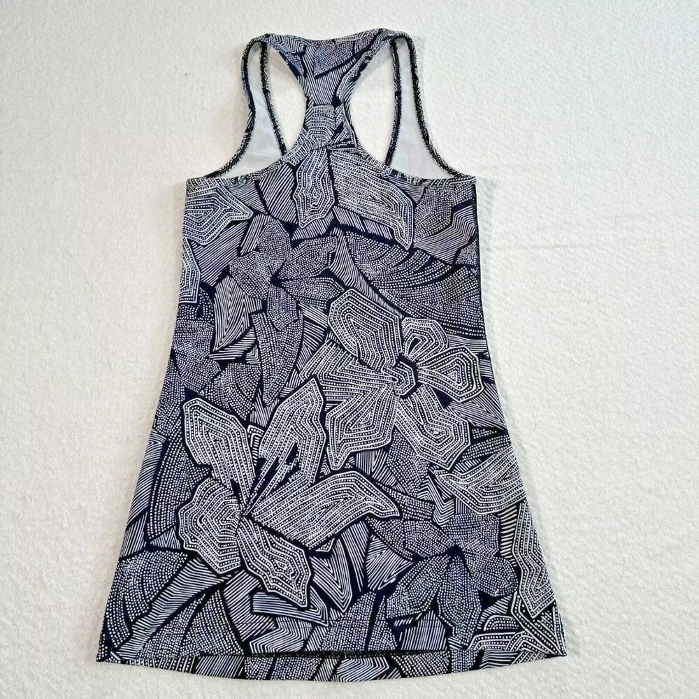 Lululemon Cool Racerback Womens Small DTWB Black And White Print